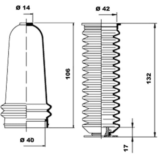 k150123 MOOG Пыльник рулевой рейки