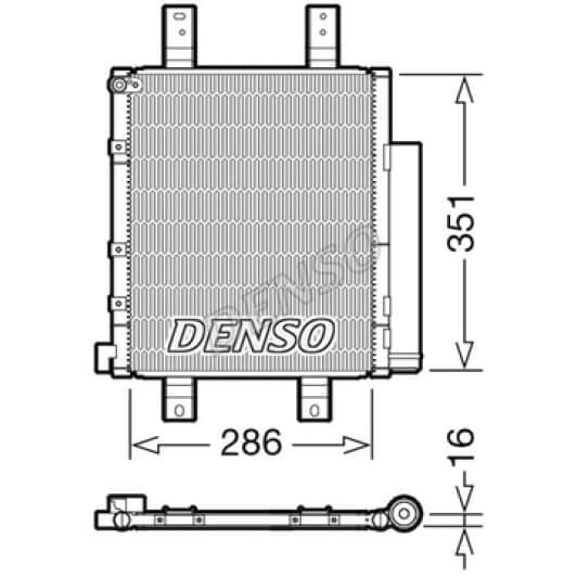 dcn35005 Denso Радіатор кондиціонера