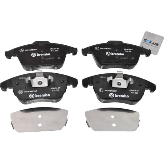 P 44 020 Brembo Тормозные колодки