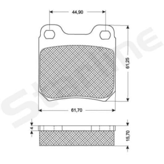 BDS184 Starline Дисковые тормозные колодки