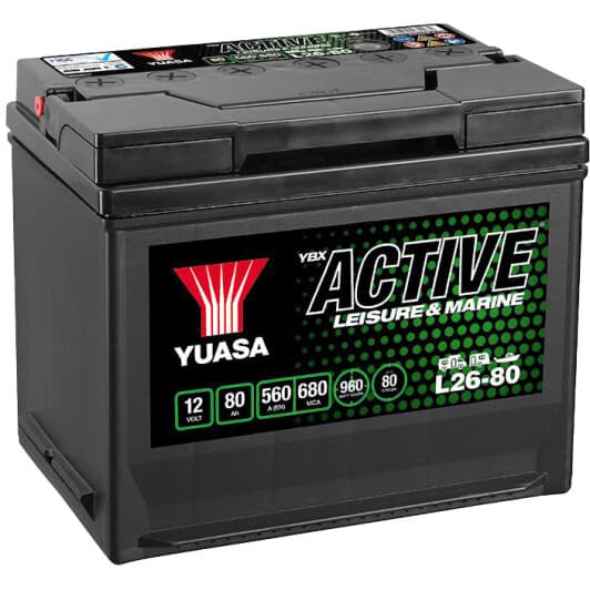 Тяговый аккумулятор Yuasa L26-80 L2680 80 Ач 12 В