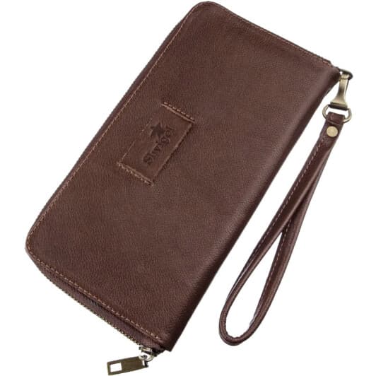 Клатч Shvigel 19121 без логотипа авто колір коричневий