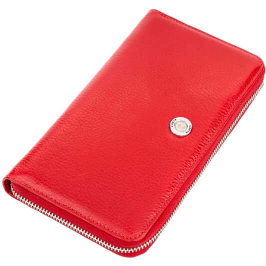 Клатч Karya 17073 без логотипа авто красный