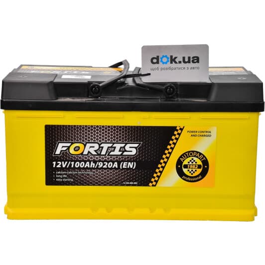 Аккумулятор Fortis 6 CT-100-R FRT100-00