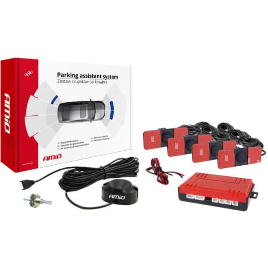 Парктронік Amio 2253 з чорними датчиками 4 шт.