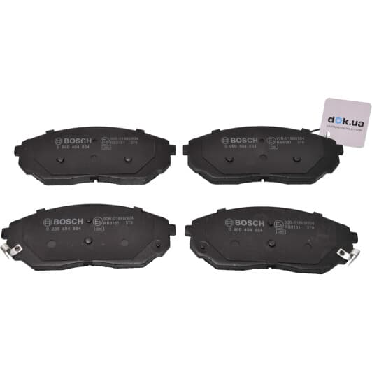 0986494884 Bosch Гальмівні колодки для Kia Sorento