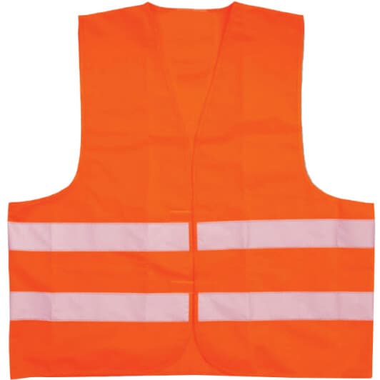 Жилет світловідбивний Steel Power помаранчевий з горизонтальними смугами