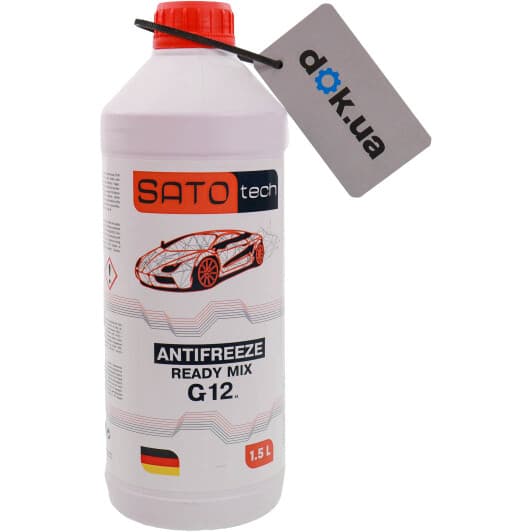 SATO tech Ready Mix G12 червоний -35 °C готовий антифриз