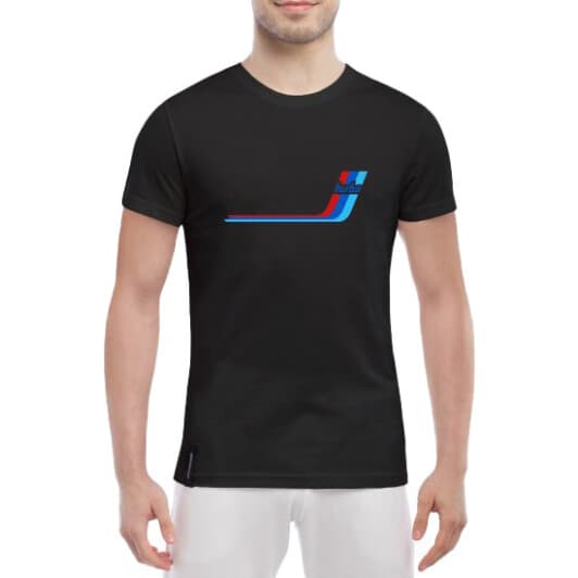 Футболка чоловіча Globuspioner класична BMW Turbo чорна принт спереду