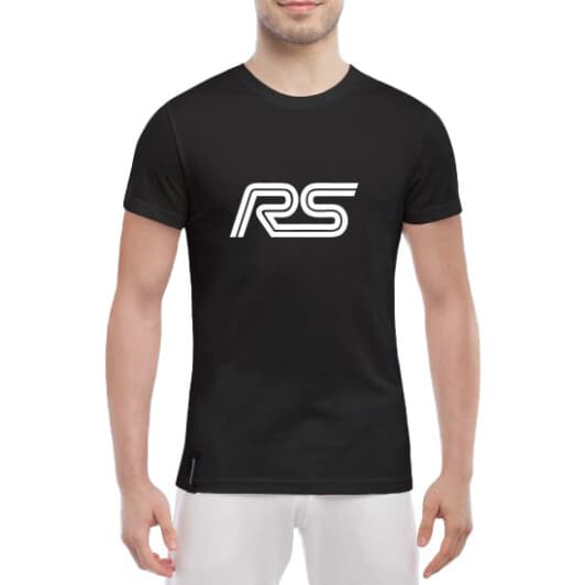 Футболка чоловіча Globuspioner класична Ford RS чорна принт спереду