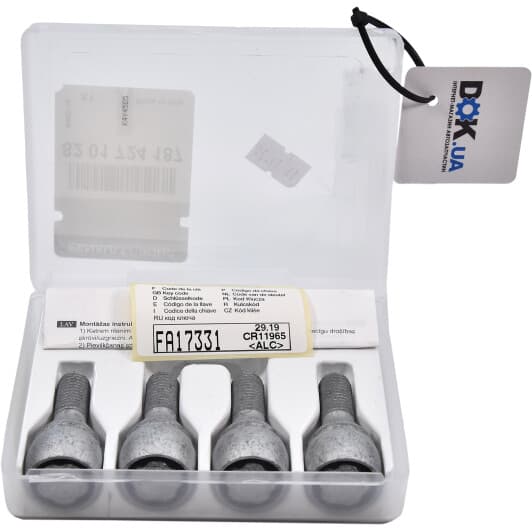 Комплект болтів-секреток із ключем Renault / Dacia 8201724187