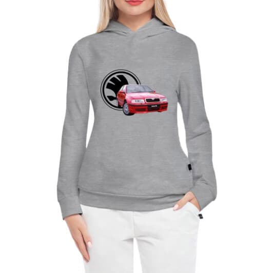 Кенгурушка женская Globuspioner Skoda Octavia спереди серый