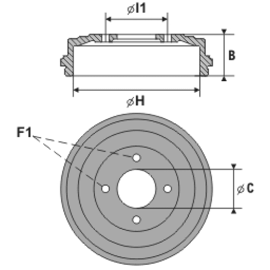 RT 6437 Rotinger Тормозной барабан