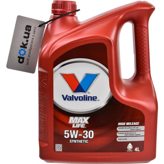 Valvoline MaxLife 5W-30 (4 л) моторна олива