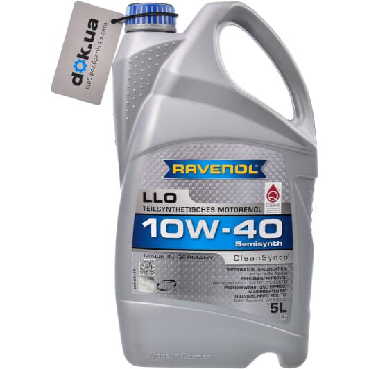 Ravenol LLO 10W-40 (5 л) моторна олива
