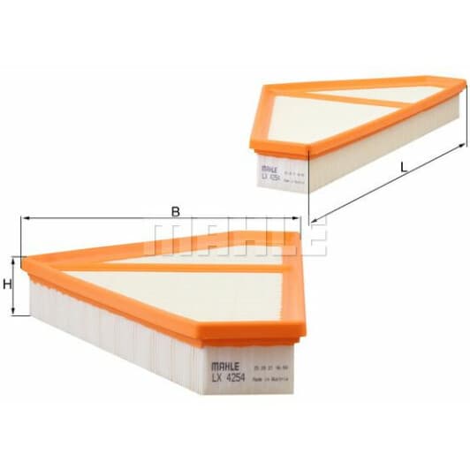 LX4254 Mahle Воздушный фильтр для Jaguar F-Type