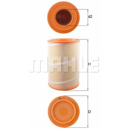 LX 2021 Mahle Воздушный фильтр