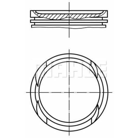 011pi00112000 Mahle Поршень двигателя