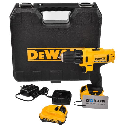 Шуруповерт DeWALT аккумуляторный DCD710D2 (2 аккумулятора + ЗУ + чехол)
