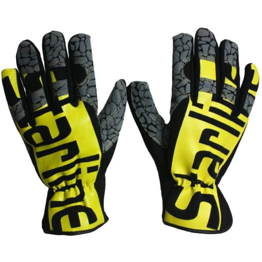 Перчатки рабочие Starline Armara синтетические с кожаными вставками черные