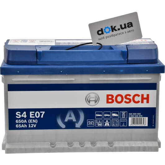 Аккумулятор Bosch 6 CT-65-R S4 EFB 0092S4E070