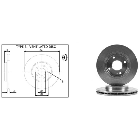 61282ap Applus Гальмівний диск