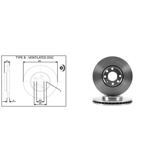 61302ap Applus Гальмівний диск для Opel Astra