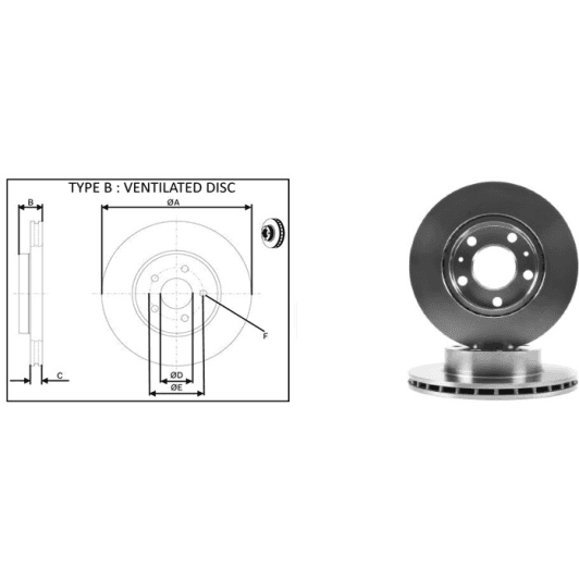61479ap Applus Гальмівний диск