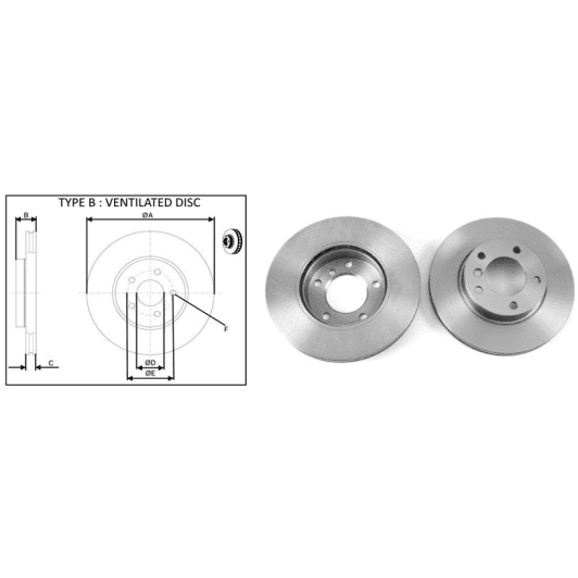 61375ap Applus Тормозной диск