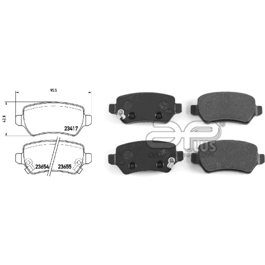 71138bdap Applus Тормозные колодки