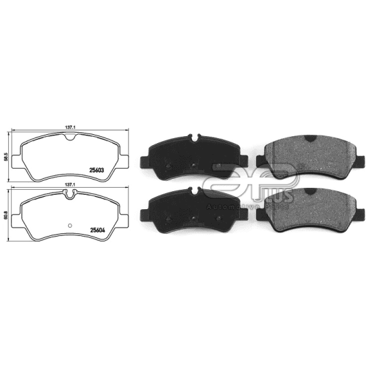 71193baap Applus Тормозные колодки