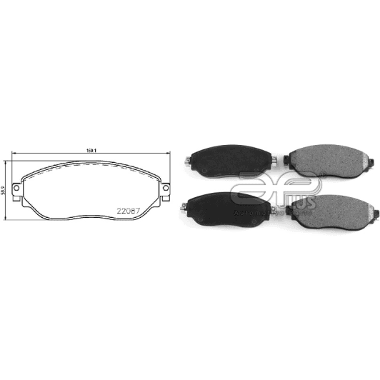 71230baap Applus Тормозные колодки