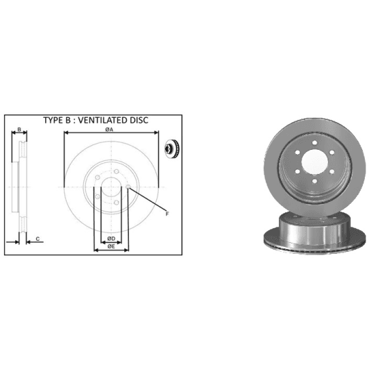 61693ap Applus Гальмівний диск для Ford F-150