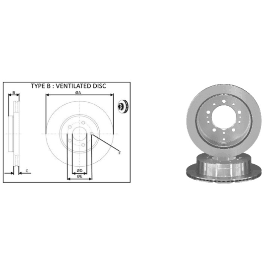 61712ap Applus Тормозной диск