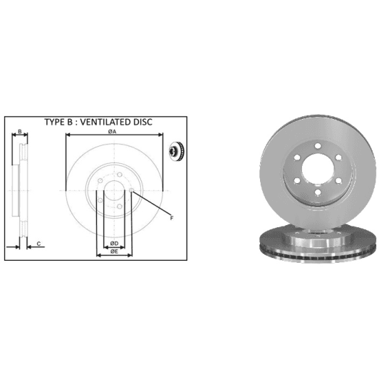 61748ap Applus Тормозной диск для Ford F-150