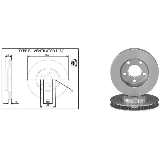 61798ap Applus Гальмівний диск