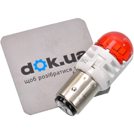 Автолампа Philips Ultinon Pro6000 P21/5W BAY15d красная 11499RU60X2