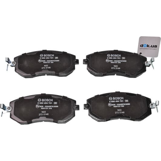 0986494761 Bosch Гальмівні колодки