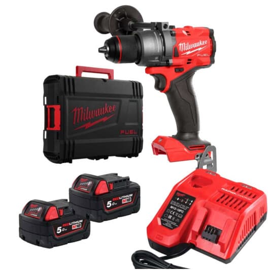 Шурупокрут Milwaukee акумуляторний M18 FPD3-502X (2 акумулятори + ЗП + чохол)