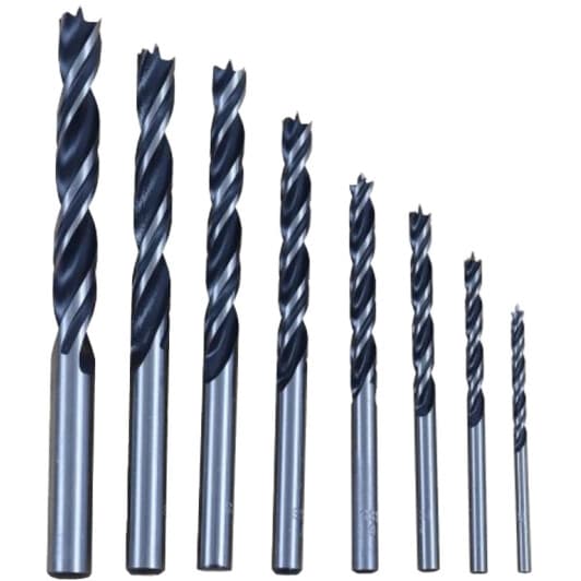 Набір свердл S&R спіральних по дереву 216801008 3-10 мм 8 шт.