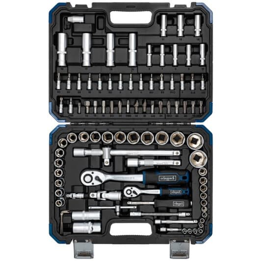 Набор бит и торцевых головок с держателем и трещоткой Scheppach SCH-4941-5 16 шт.