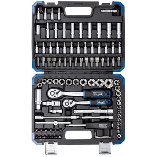 Набор бит и торцевых головок с держателем и трещоткой Scheppach SCH-4941-5DS 29 шт.