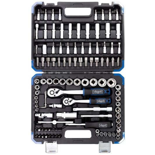 Набор бит и торцевых головок с держателем и трещоткой Scheppach SCH-41082-5DS 33 шт.
