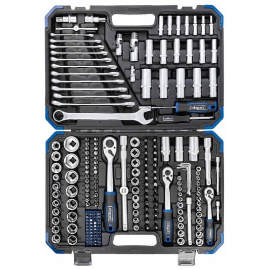 Набор бит и торцевых головок с держателем и трещоткой Scheppach SCH-38841-2 74 шт.