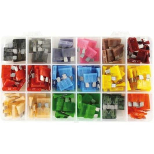 Предохранитель автомобильный Tesla ftmultibox FT midi (normal) 1A 2A 3A 5A 7,5A 10A 15A 20A 25A 30A 40A 4A 35A 195 шт.