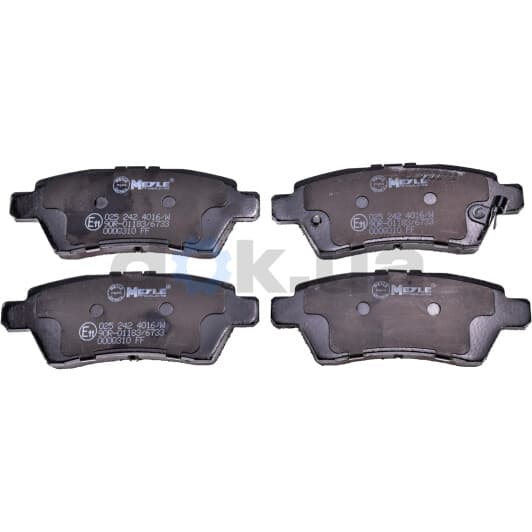 025 242 4016/W Meyle Тормозные колодки для Nissan Pathfinder