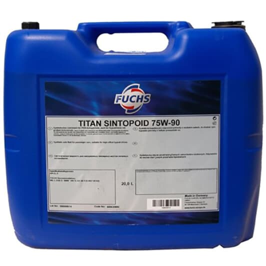 Fuchs Titan Sintopoid GL-5 75W-90 (20 л) трансмиссионное масло