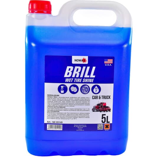Концентрат чернителя шин Nowax Brill Wet Tire Shine NX05149 5000 мл