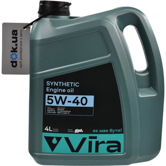 VIRA Synthetic 5W-40 (4 л) моторное масло