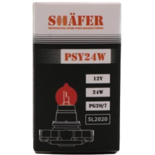 Автолампа Shafer PSY24W PG20/4 24 W оранжевая SL2020